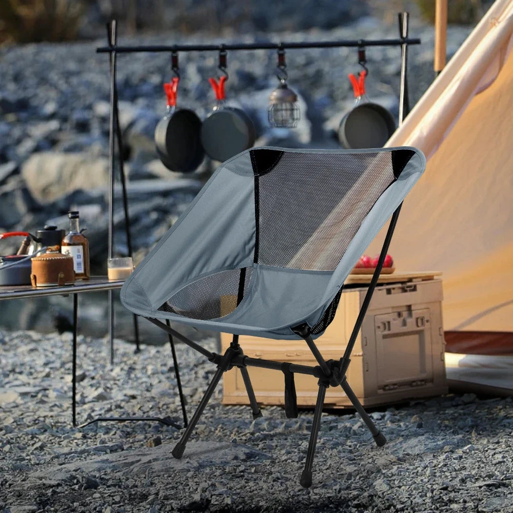 Beach Chair Collapsible Outdoor Chair Lightweight Portable Backrest - Image 5
