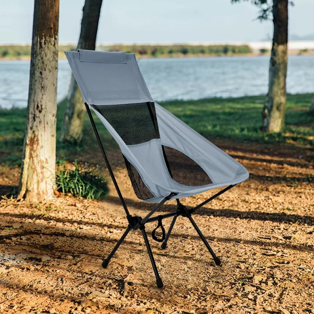 Beach Chair Collapsible Outdoor Chair Lightweight Portable Backrest - Image 6