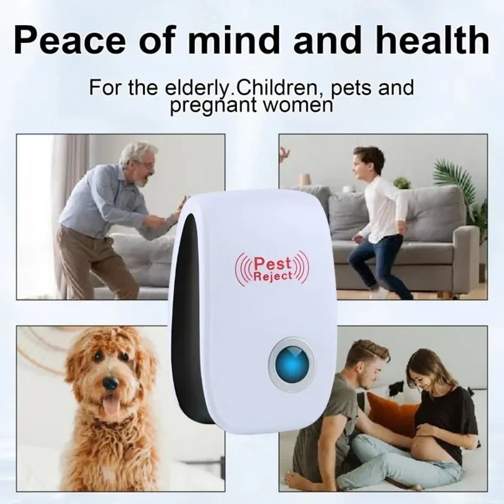 Bed Bug Pest Control Ultrasonic Repeller Plug-In Device with LED Indicator - Image 2