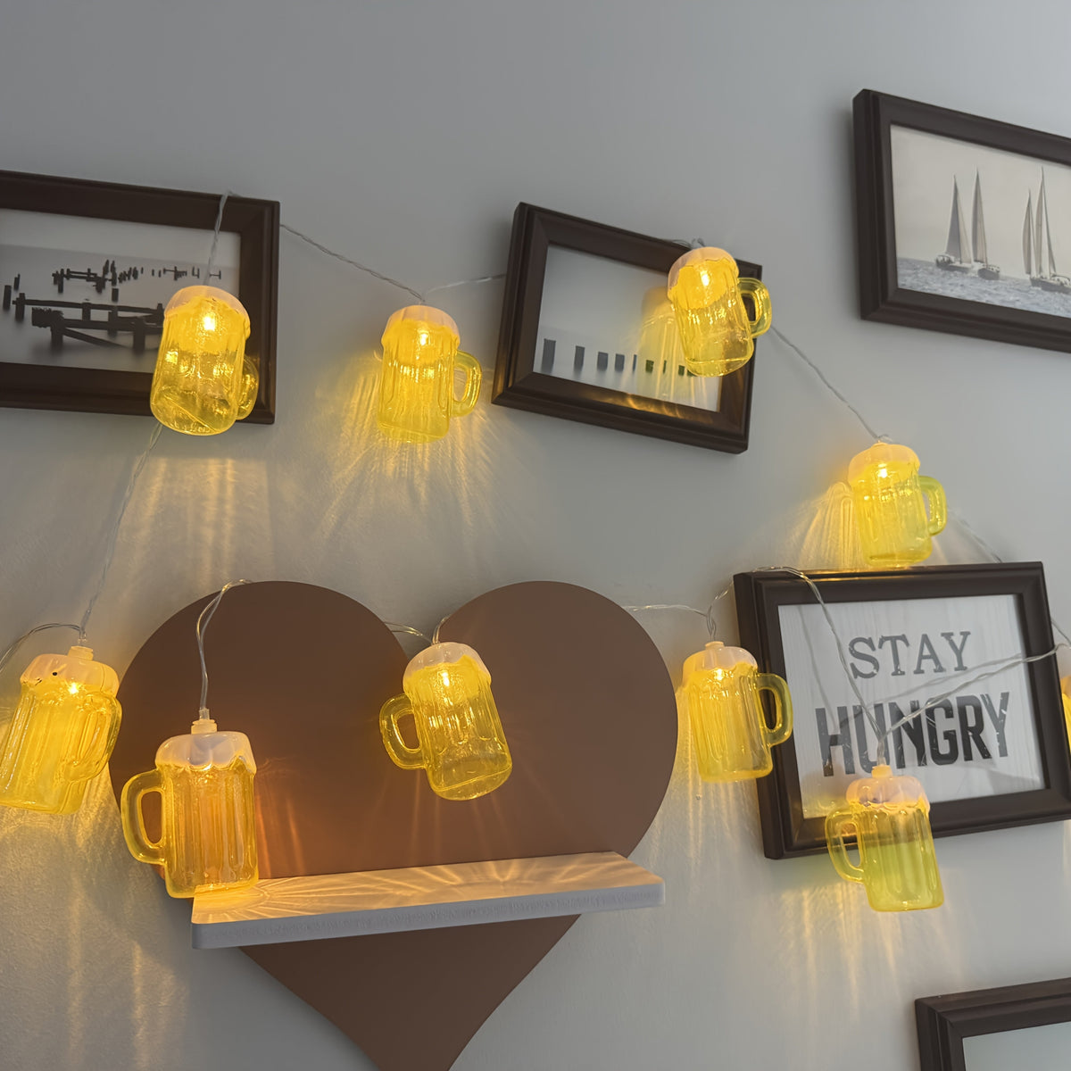Beer Mug String Lights Battery Operated LED for Parties and Outdoor Décor - Image 4