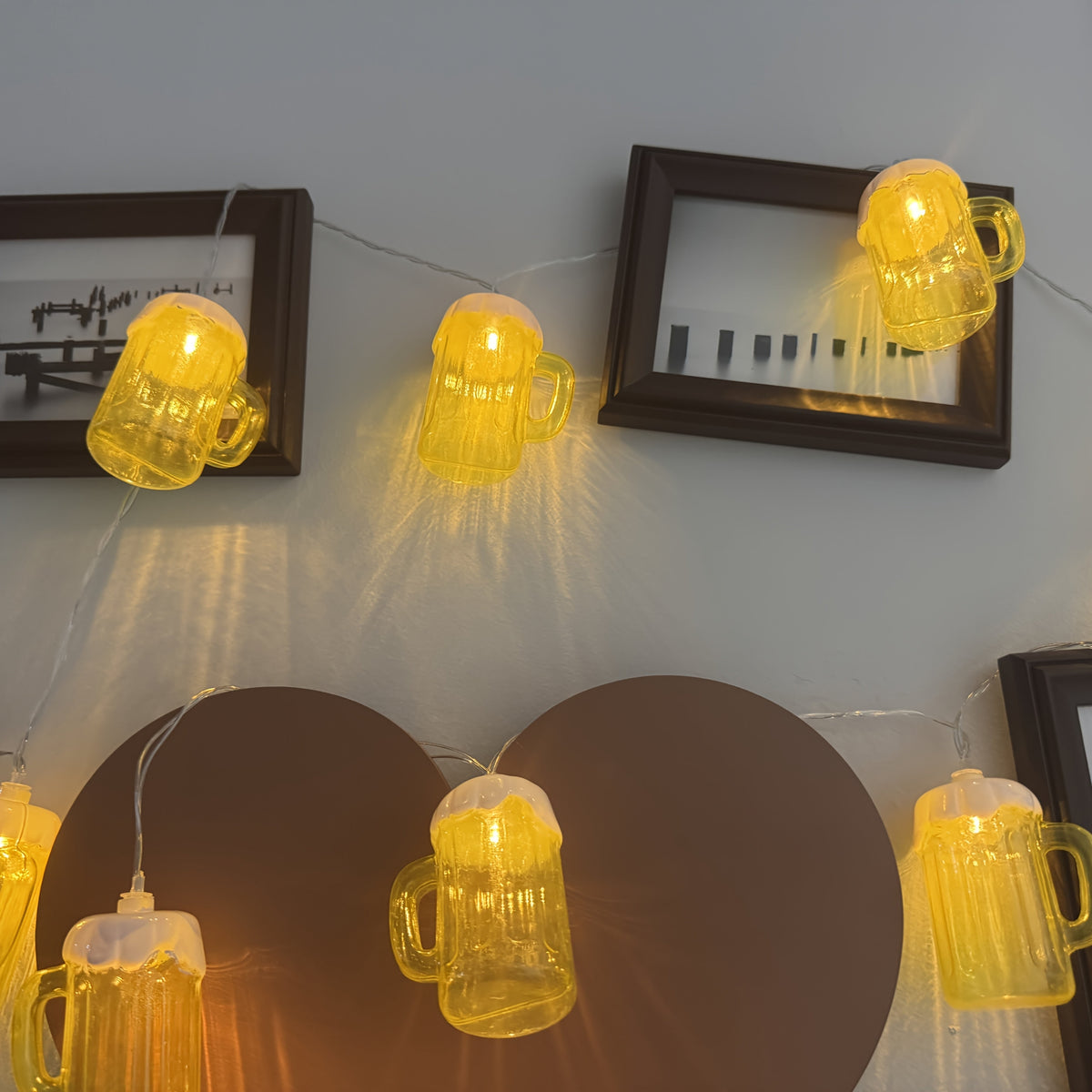 Beer Mug String Lights Battery Operated LED for Parties and Outdoor Décor - Image 5