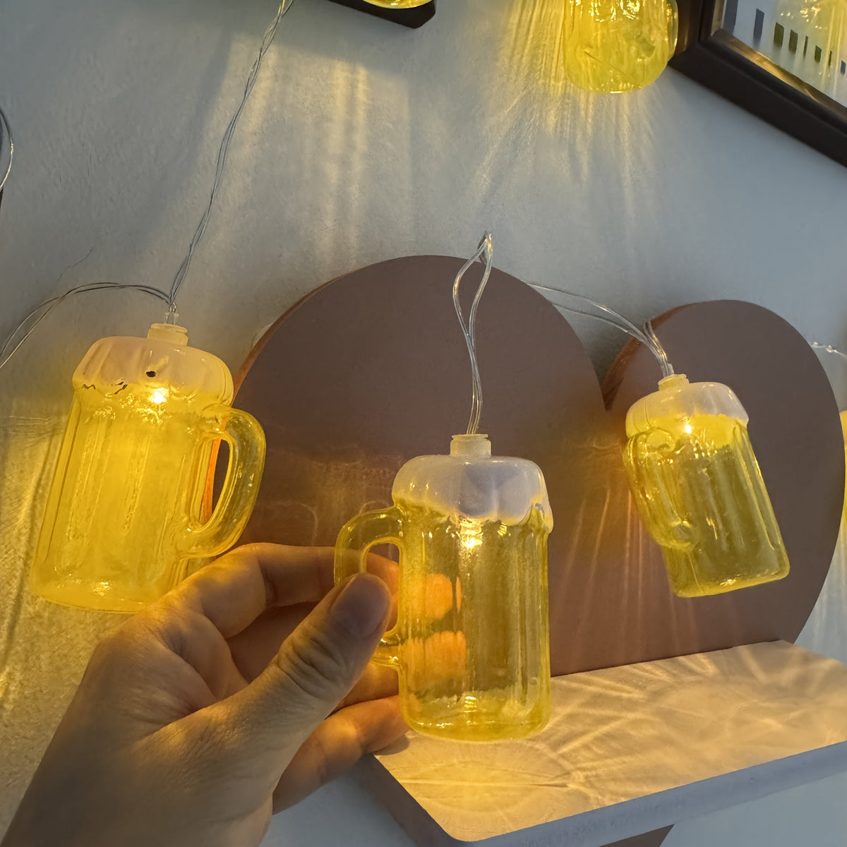 Beer Mug String Lights Battery Operated LED for Parties and Outdoor Décor - Image 7