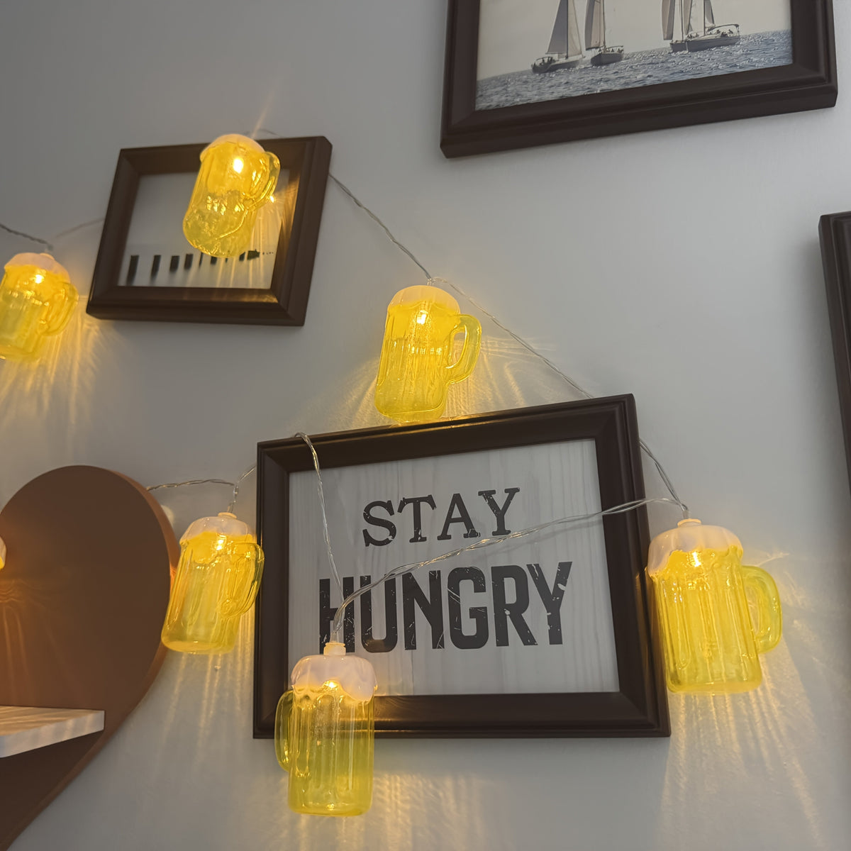 Beer Mug String Lights Battery Operated LED for Parties and Outdoor Décor - Image 9