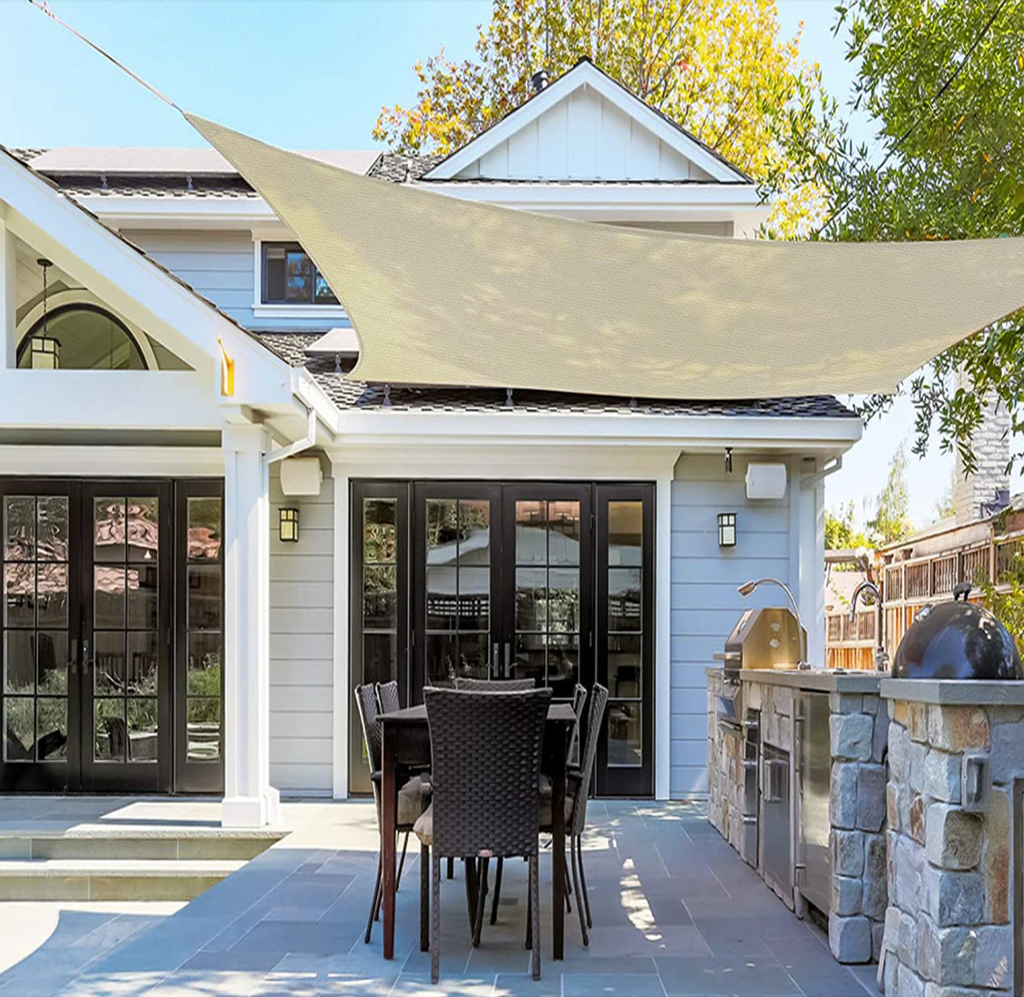 Outdoor Shade Sail – Water-Repellent Sun Cover for Terraces, Balconies & Gardens