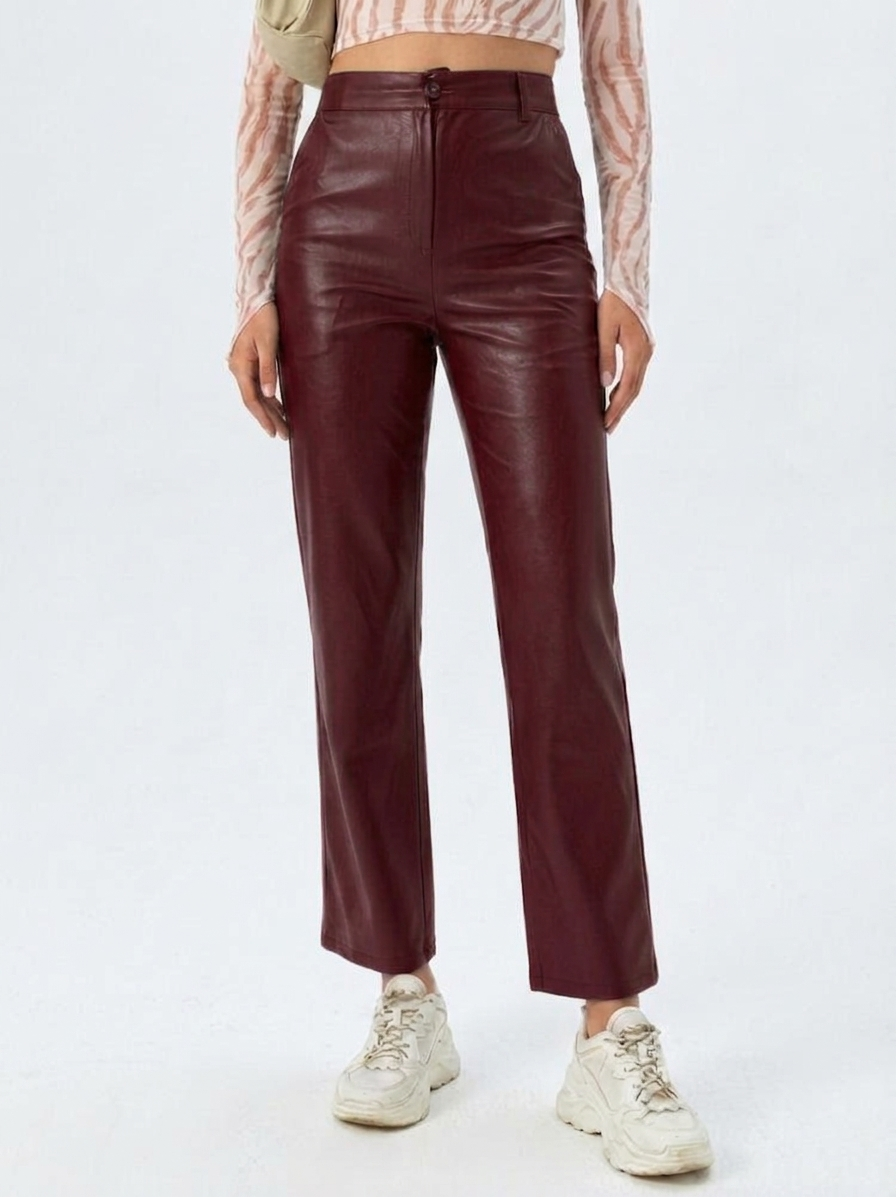 Noctra Faux Leather Pants