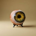 Blow Up Halloween Decorations Giant Spider Large Eyeball with Display Stand Web - Image 1