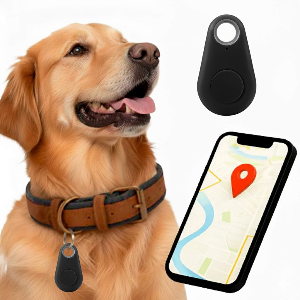 Bluetooth Pet Tracker with Keyring Real-Time GPS Location Tracking Tag - Image 1