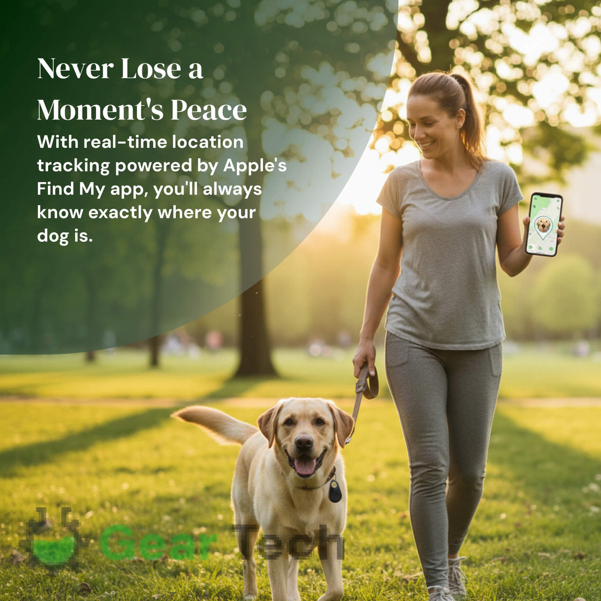 Bluetooth Pet Tracker with Keyring Real-Time GPS Location Tracking Tag - Image 2