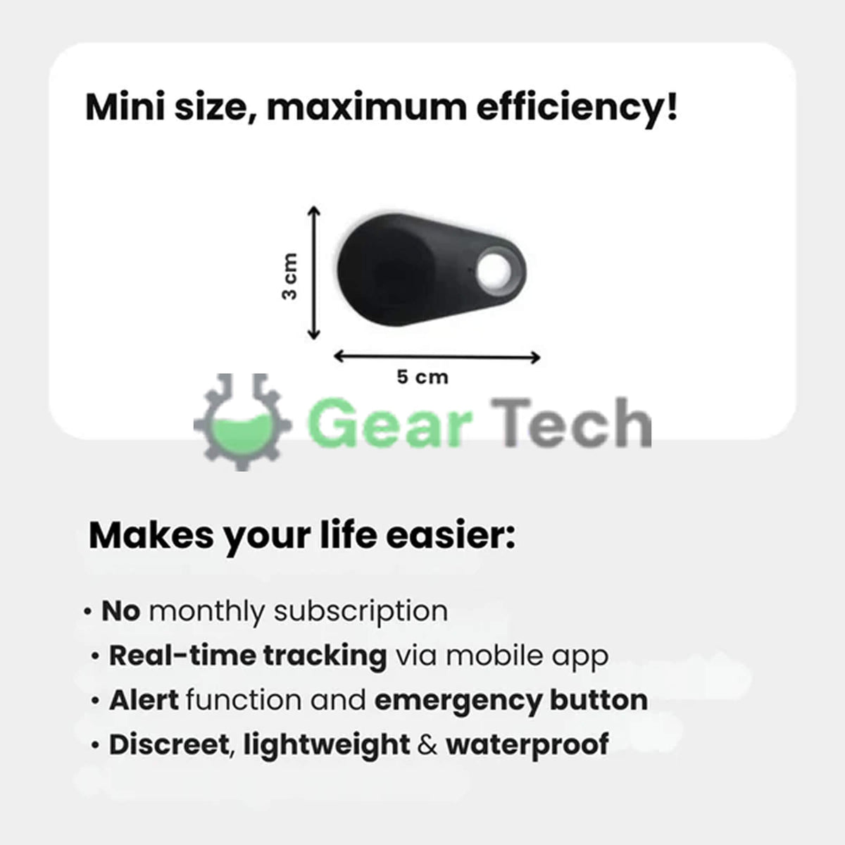 Bluetooth Pet Tracker with Keyring Real-Time GPS Location Tracking Tag - Image 8
