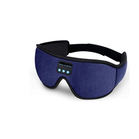 Bluetooth Sleep Mask with 100% Blackout Eye Cups Memory Foam and Built-In Speakers Silk - Image 1
