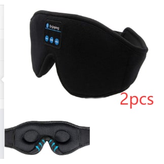 Bluetooth Sleep Mask with 100% Blackout Eye Cups Memory Foam and Built-In Speakers Silk - Image 2