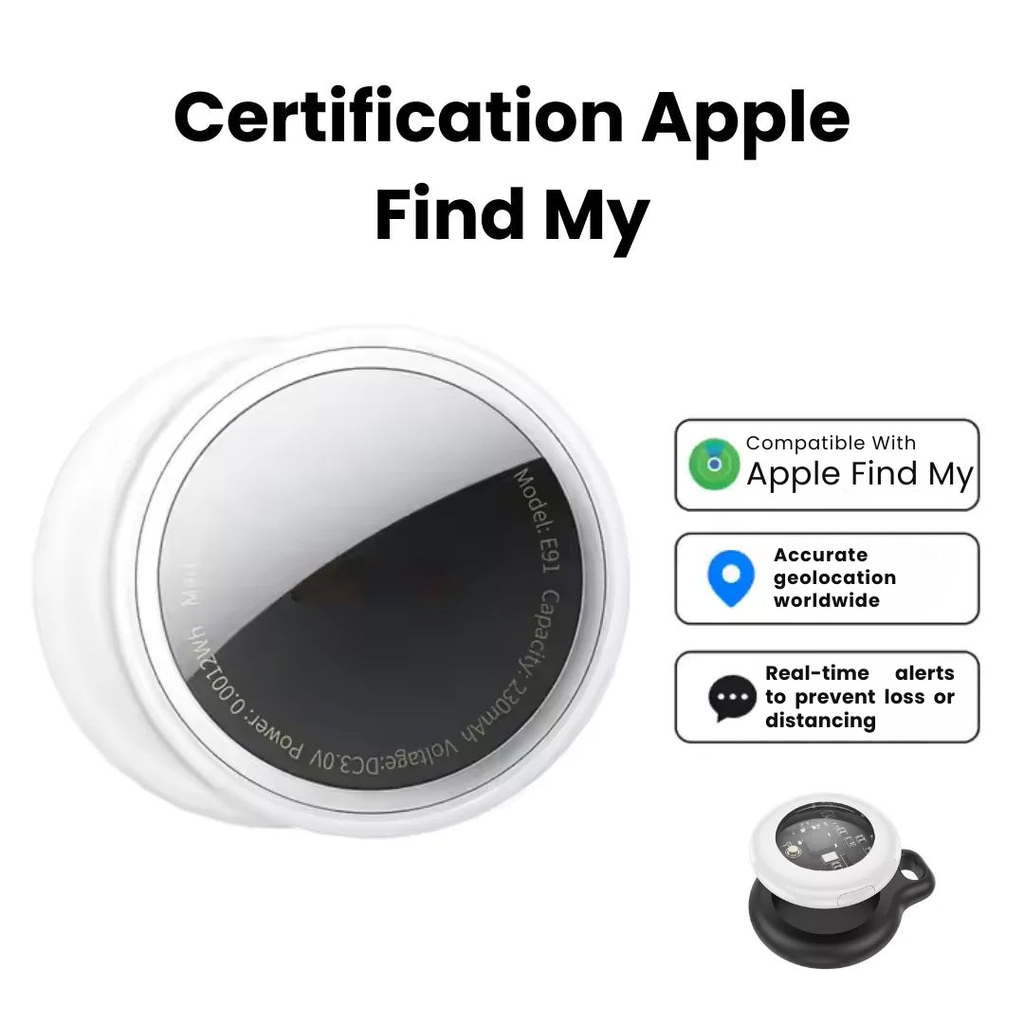 Bluetooth Tracker Tag Waterproof GPS Seniors Portable Silicone Circular Find My Compatible - Image 7