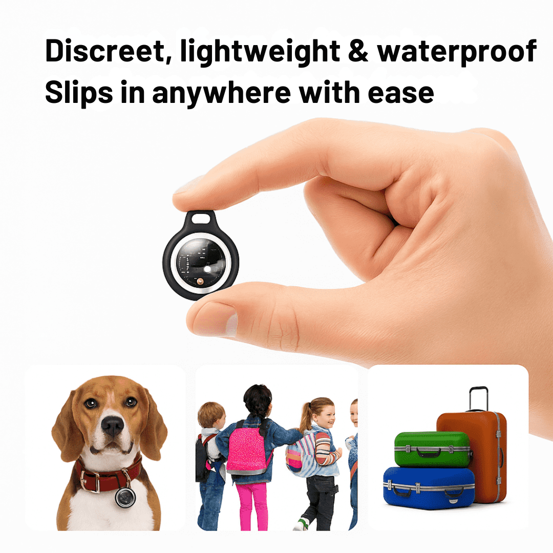 Bluetooth Tracker Tag Waterproof GPS Seniors Portable Silicone Circular Find My Compatible - Image 9