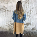 Bonfilia Denim Stitch Trench Coat - Distinctive Style and Lasting Durability