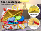 Ride-On Kids Suitcase with 360° Spinner Wheels – Rolling and Riding Travel Luggage for Children and Family Trips