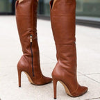 Knee-High High Heel Boots