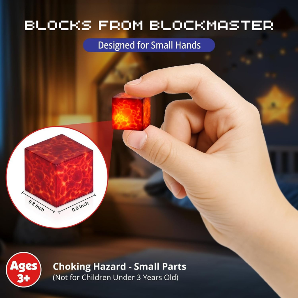 Boys' Magnetic Building Blocks with Light-Up Cubes and Childrens Toys - Image 7
