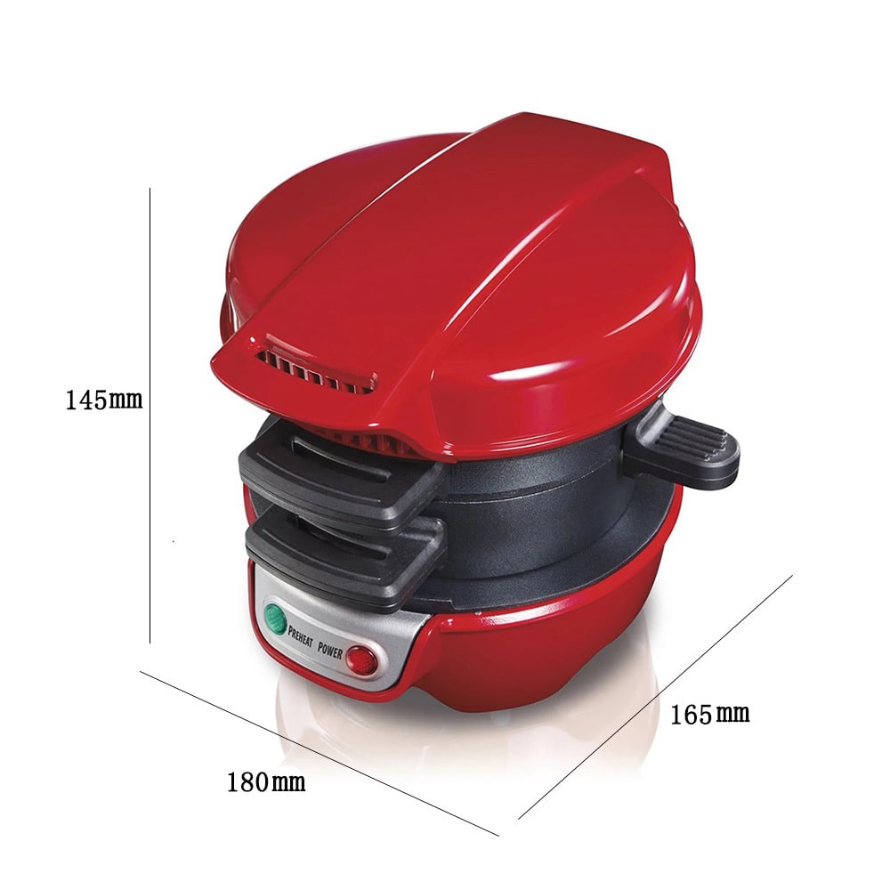 Breakfast Sandwich Maker and Panini Press Machine with Nonstick Plates and Hinged Design - Image 19