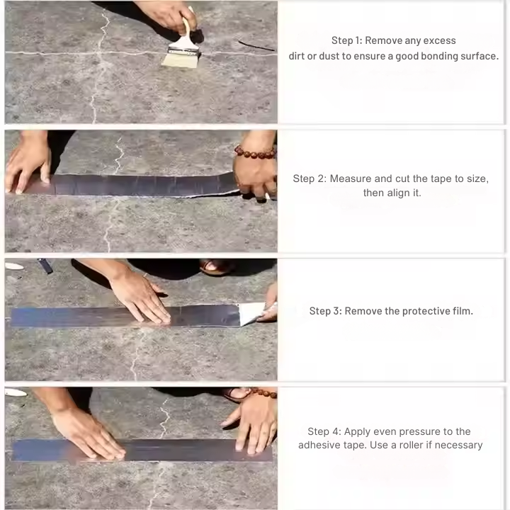 Butyl Tape Pipes Concrete Cracks Metal Waterproof Adhesive Sealing Aluminum Foil - Image 6