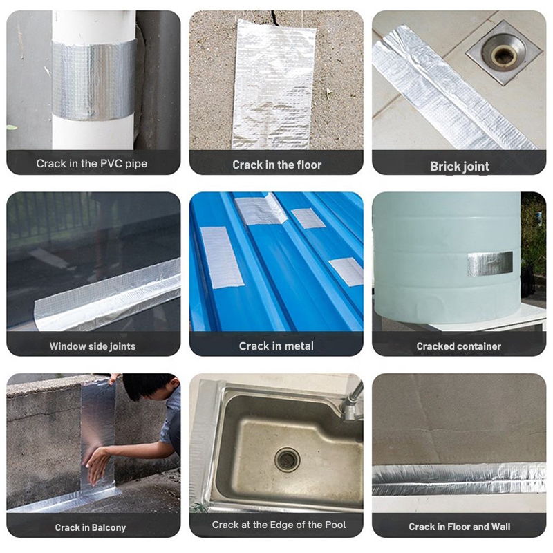 Butyl Tape Pipes Concrete Cracks Metal Waterproof Adhesive Sealing Aluminum Foil - Image 8
