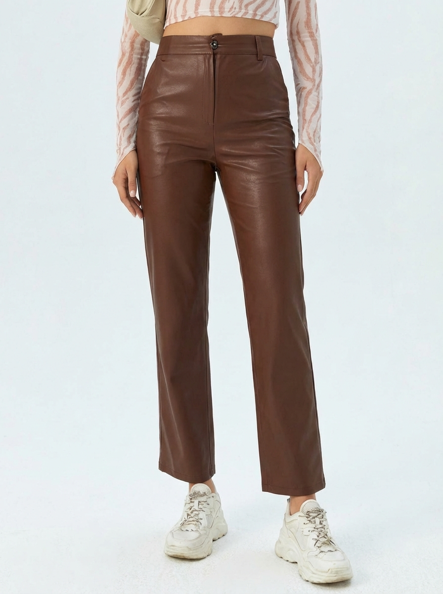 Noctra Faux Leather Pants