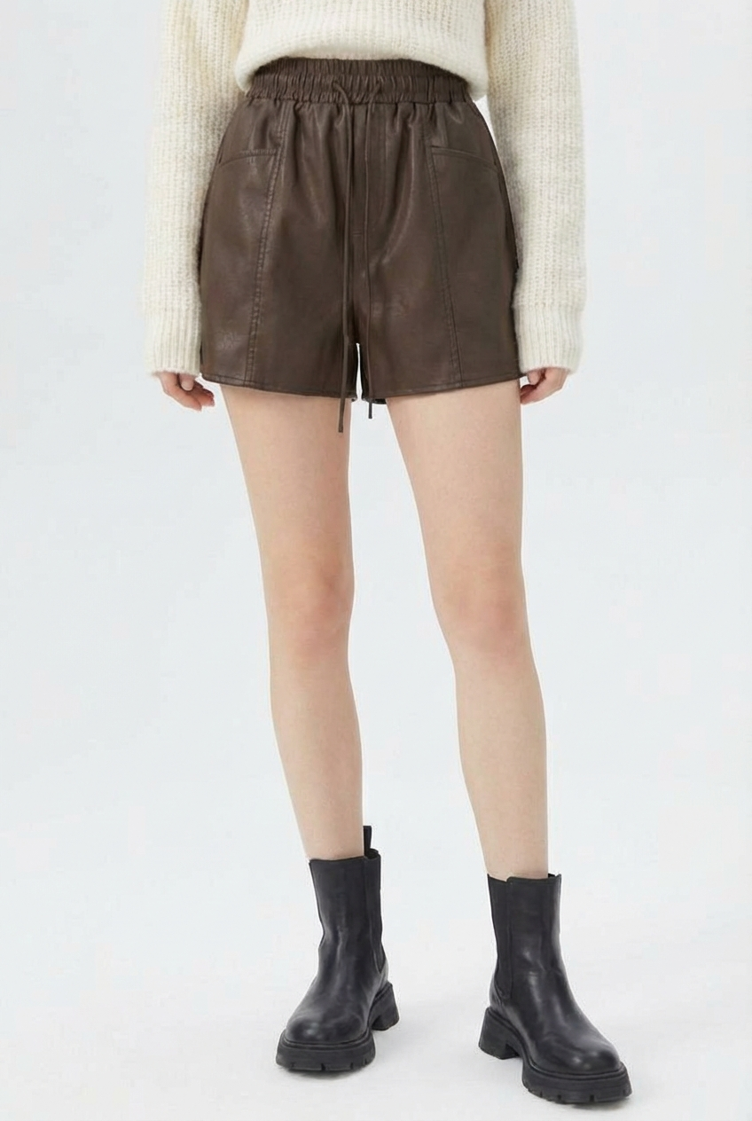 Arden Premium Leather Shorts