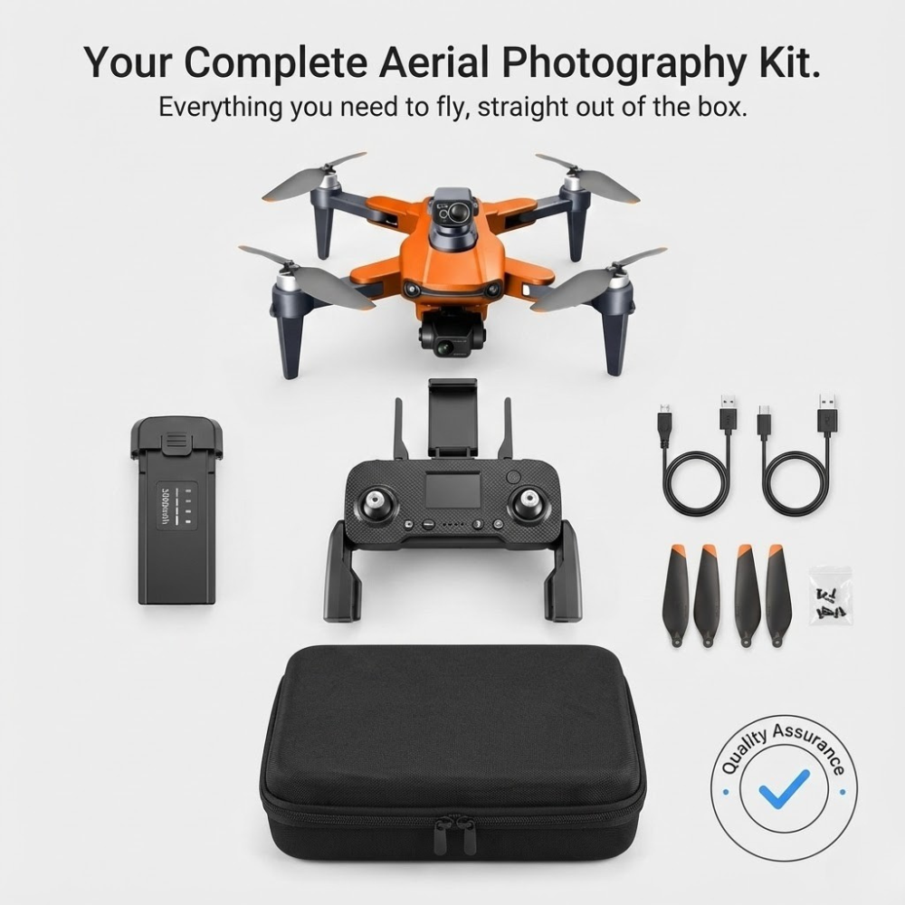 Camera Drone Quadcopter with 3-Axis Gimbal GPS and 8K Video Stabilization Fpv Kit - Image 10