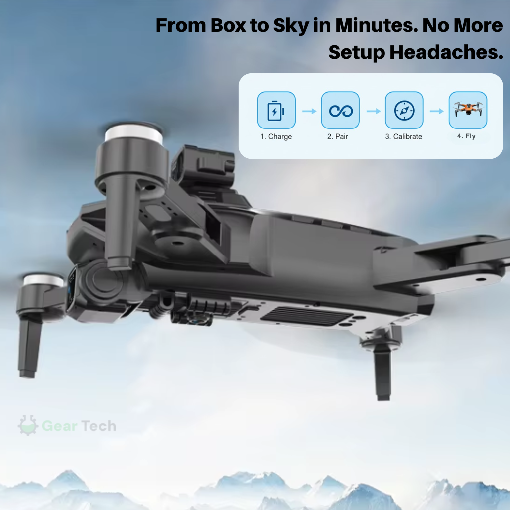 Camera Drone Quadcopter with 3-Axis Gimbal GPS and 8K Video Stabilization Fpv Kit - Image 11