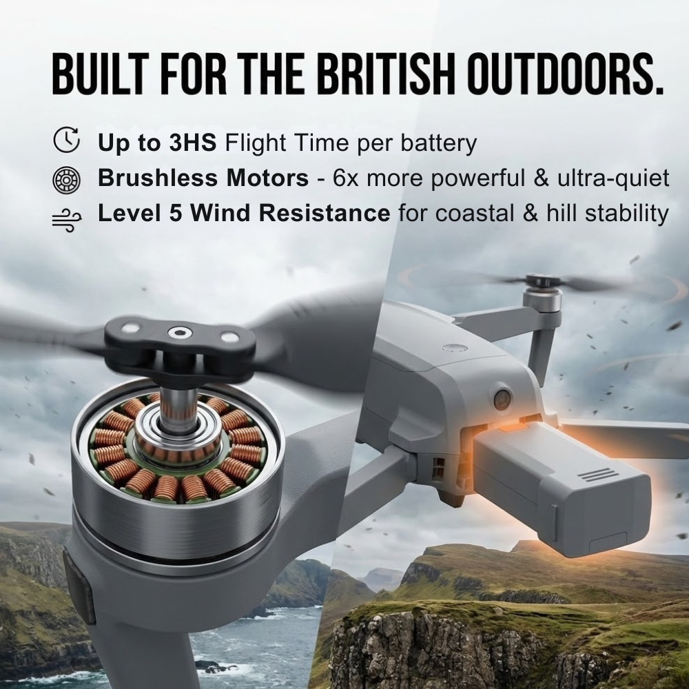 Camera Drone Quadcopter with 3-Axis Gimbal GPS and 8K Video Stabilization Fpv Kit - Image 6