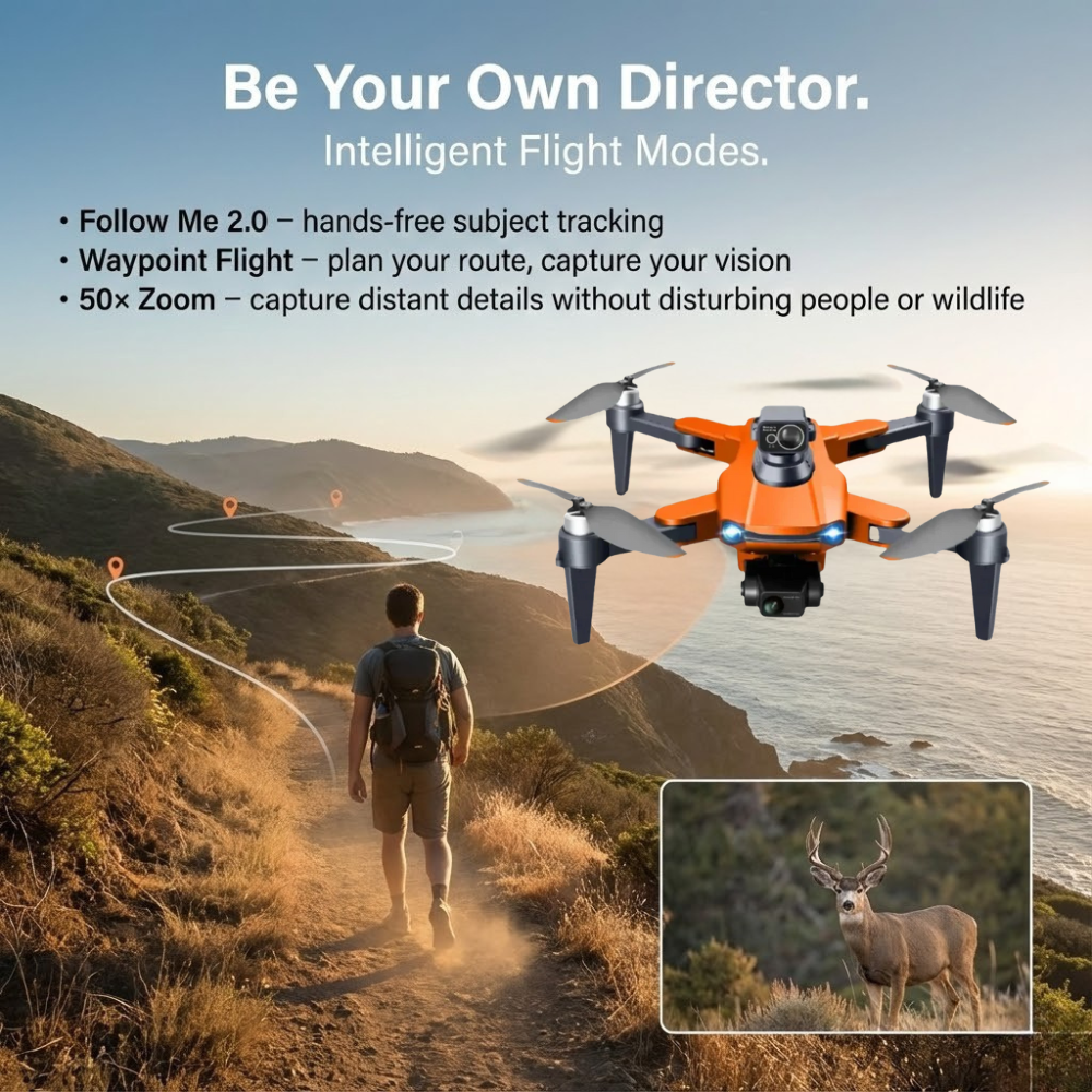 Camera Drone Quadcopter with 3-Axis Gimbal GPS and 8K Video Stabilization Fpv Kit - Image 7
