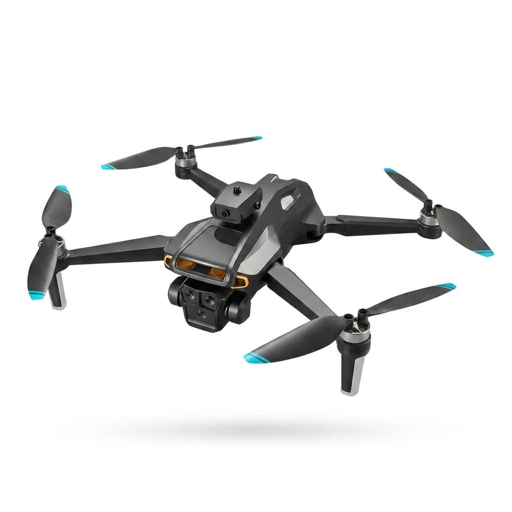 Camera Drone Quadcopter with Triple Lens Remote Control Obstacle Avoidance and Foldable Design - Image 1