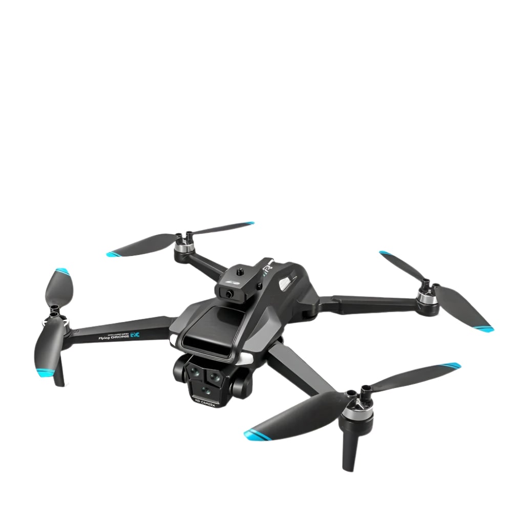 Camera Drone Quadcopter with Triple Lens Remote Control Obstacle Avoidance and Foldable Design - Image 12