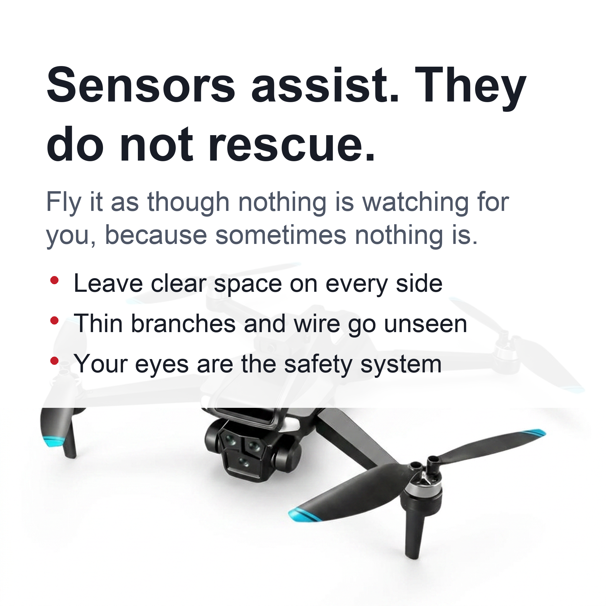 Camera Drone Quadcopter with Triple Lens Remote Control Obstacle Avoidance and Foldable Design - Image 7