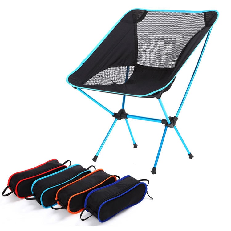 Camping Chair Ultralight Folding Outdoor with Breathable Mesh and Carrying Bag - Image 4