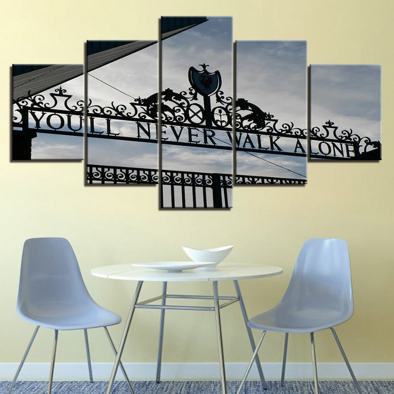 Canvas Art Prints Custom Wall with Gallery Wrapped 5-Panel Wood Decor for Modern Dining Room - Image 2