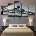 Canvas Art Prints Custom Wall with Gallery Wrapped 5-Panel Wood Decor for Modern Dining Room - Image 4