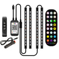 Car Ambient Lighting Kit with Rgb LED Strip Lights Remote Control and App - Image 1