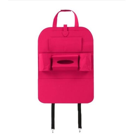 Car Backseat Organizer with Tissue and Bottle Holders Felt Auto Seat Storage Bag - Image 21