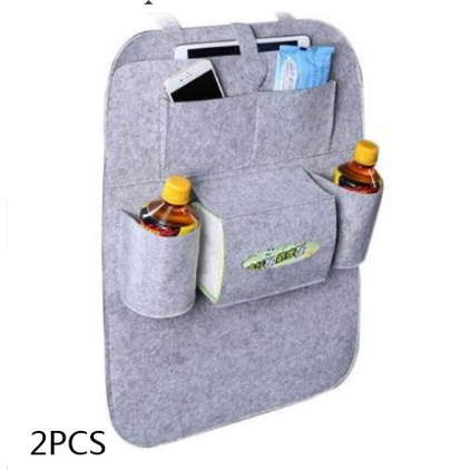 Car Backseat Organizer with Tissue Box Holder and Bottle Pockets Felt Auto Seat Storage - Image 16