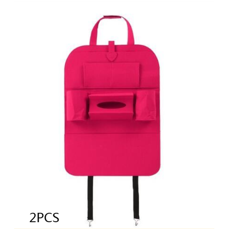 Car Backseat Organizer with Tissue Box Holder and Bottle Pockets Felt Auto Seat Storage - Image 32