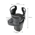 Car Cup Holder Expander with Rotating Adjustable Arms and Console Organizer Insert - Image 4