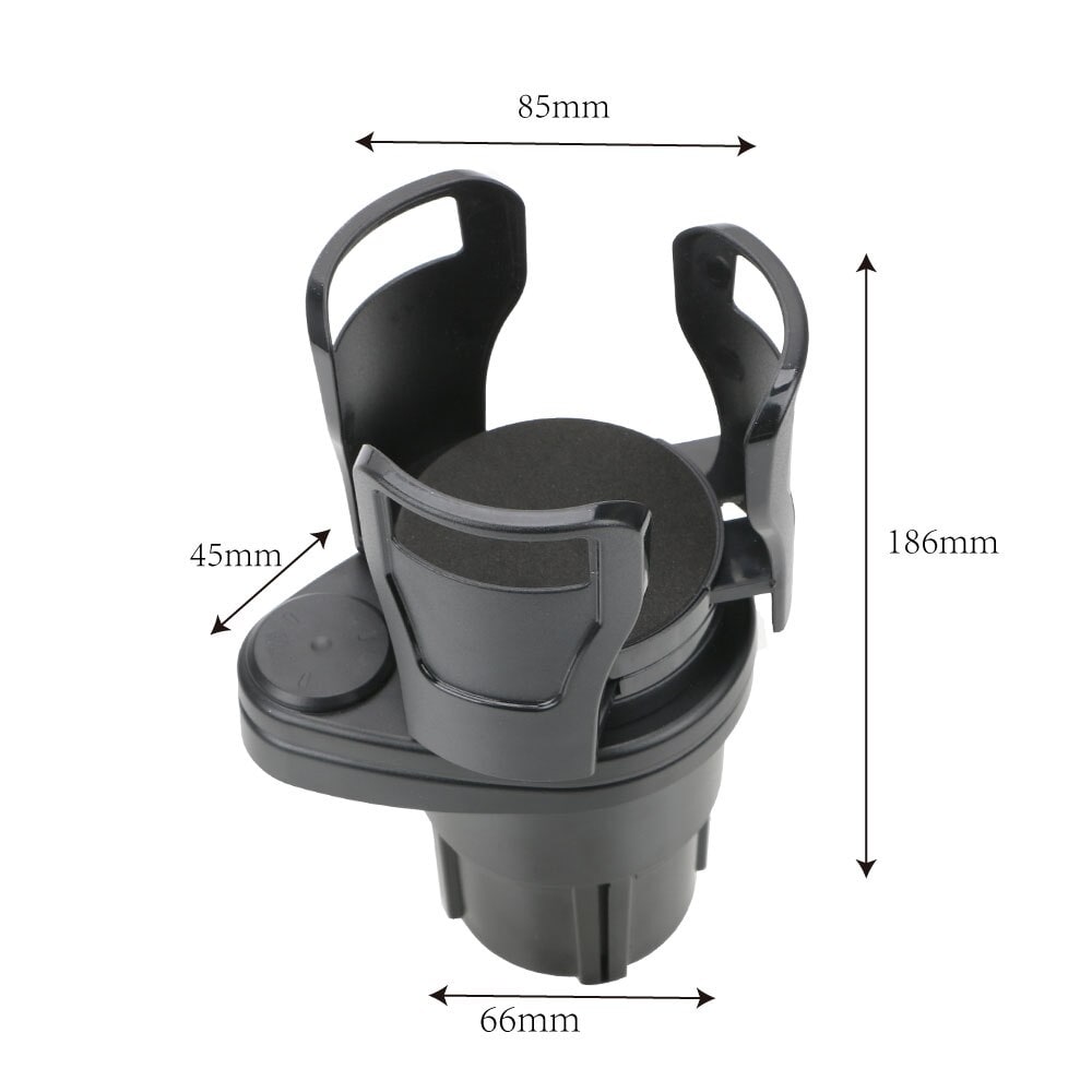 Car Cup Holder Expander with Rotating Adjustable Dual for Auto and Vehicle And Phone - Image 4