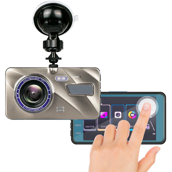 Car Dashboard Camera with Rear for Wireless Dashcam with Night Vision and 4-Inch Touch Screen - Image 3