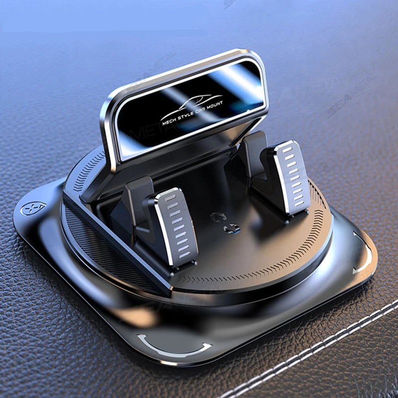 Car Phone Holder with 360 Degree Rotation Dashboard Mount Anti Slip Gel Suction Cup Universal Fit - Image 1