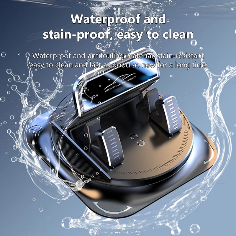 Car Phone Holder with 360 Degree Rotation Dashboard Mount Anti Slip Gel Suction Cup Universal Fit - Image 3