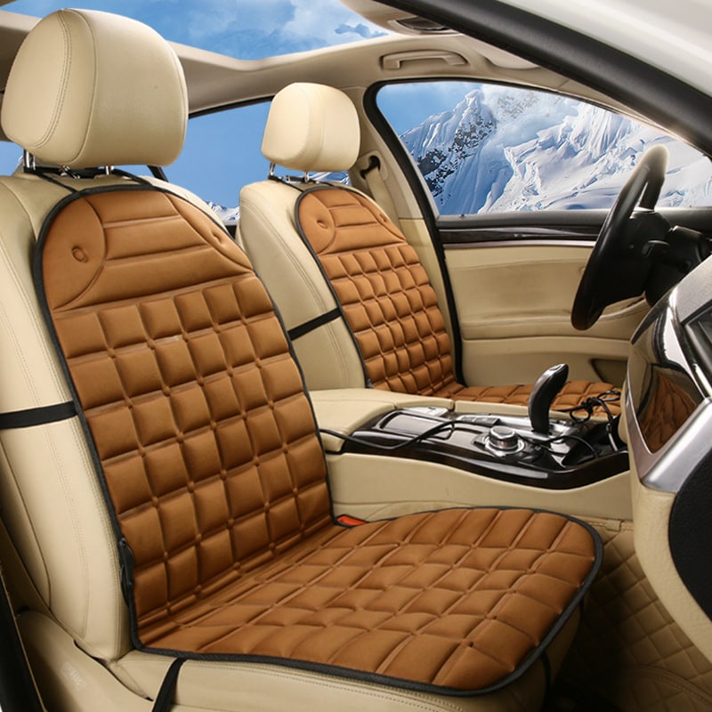Car Seat Heated Cushion with Ergonomic Quilted Design and 12v Adapter Outdoor Patio - Image 8