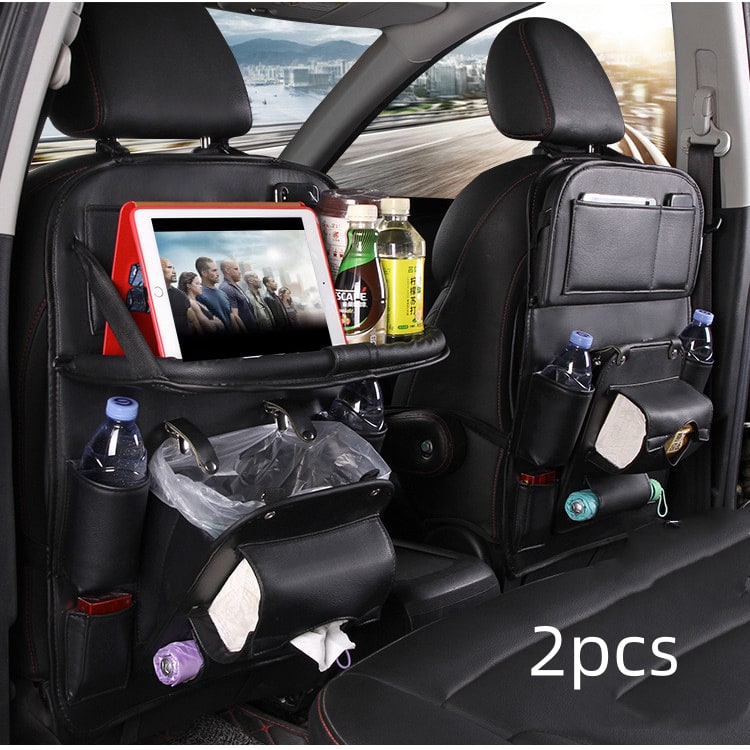 Car Seat Organizer and Crevice Filler with Fold-Down Tray and Storage Pockets - Image 10