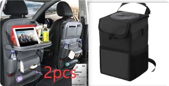 Car Seat Organizer and Crevice Filler with Fold-Down Tray and Storage Pockets - Image 11