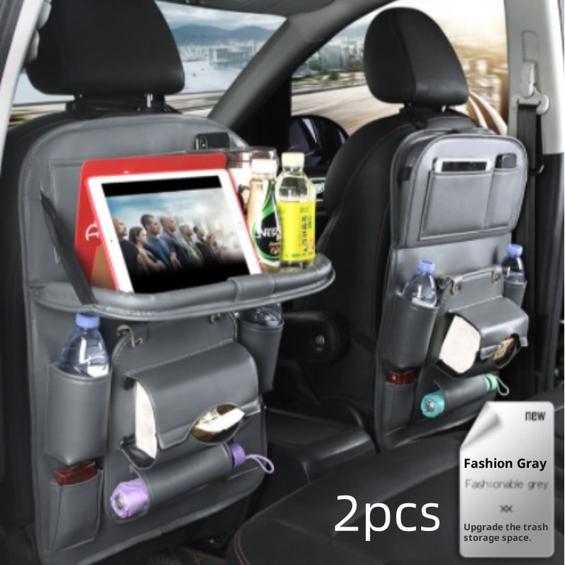 Car Seat Organizer and Crevice Filler with Fold-Down Tray and Storage Pockets - Image 18