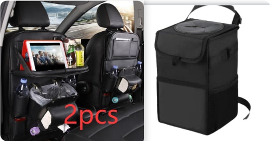 Car Seat Organizer and Crevice Filler with Fold-Down Tray and Storage Pockets - Image 19